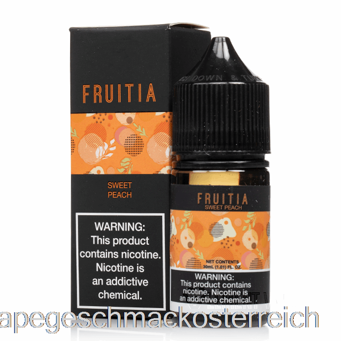Süßer Pfirsich – Fruitia-Salze – 30 Ml, 35 Mg Vape-Geschmack